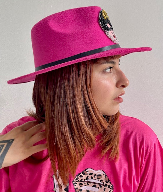 Sombrero Frida Fucsia