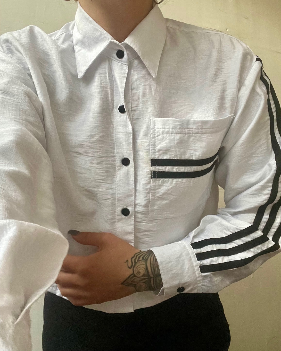 Camisa Rayas (blanca)
