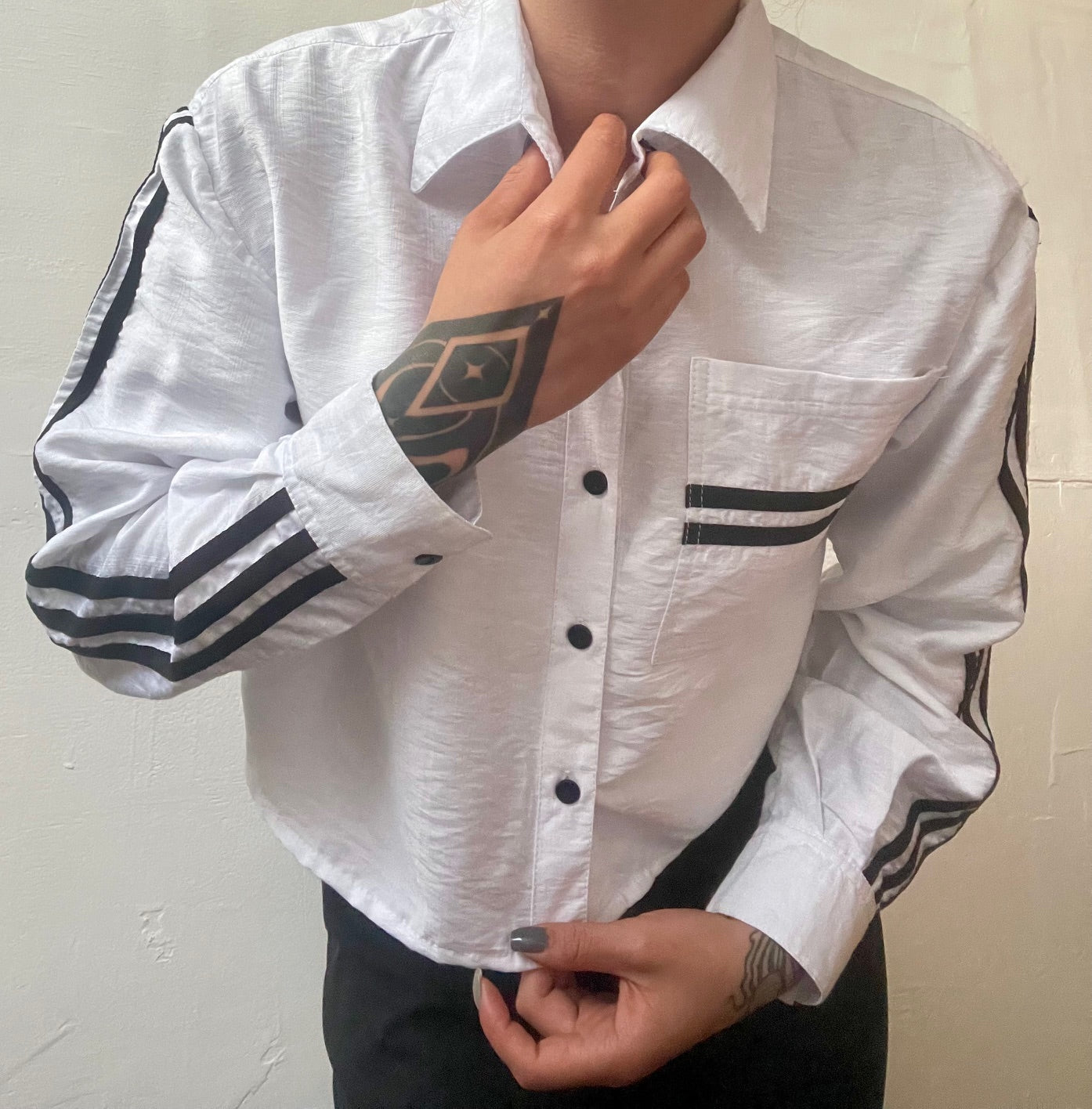 Camisa Rayas (blanca)