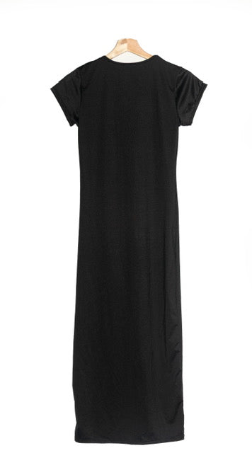 Vestido de abertura negro